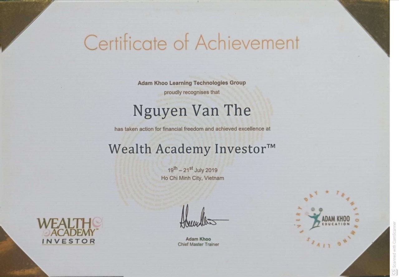 Wealth Academy Investor — Adam Khoo